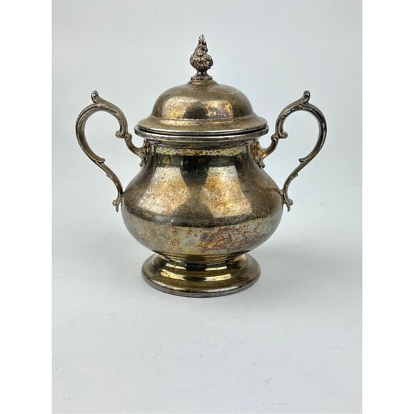 Vintage Antique Gorham Silver Plated Coffee Tea Pot Sugar Creamer 5 Piece Set FC